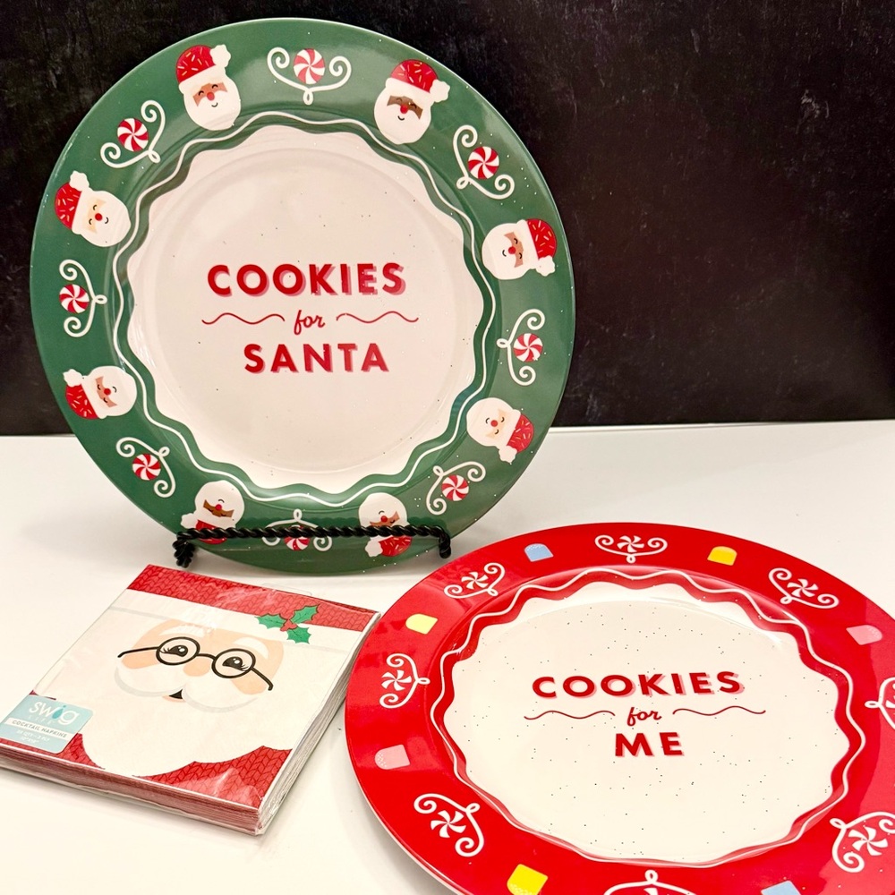 Holiday Cookie Plates Set
